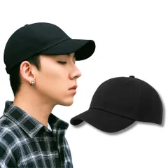 [Capprecier] アンパイアキャップ メンズ レディース 短いつば 帽子 コットン ショートブリム トラッカーキャップ 無地 カジュアル 日よけ シンプル オシャレ 大きいサイズ short brim 作業帽子 アウトドア (JP [ブラック] [M]