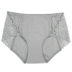 サニタリーショーツ 綿 すっきり おしゃれ リブ レース 大きいサイズ 深め 生理用 下着 パンツ かわいい 幅広 防水布 尿漏れ 失禁 コットン 漏れない 黒 s609