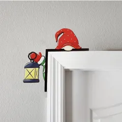 【新商品】【クリスマス特集】両面タイプクリスマス ドアの左右取り付け可能壁ホリデー ホームデコレーション 面白い 雪だるま サンタクロース トップ ドアフレーム コーナーサイン 装飾、窓 クリスマス 壁装飾 DIYクラフト パーティーオーナメント用