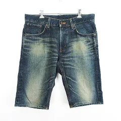 エドウィン EDWIN 503 50331 デニム ジーンズ ボトムス ハーフパンツ ユーズド加工 34 インディゴ ※EKM