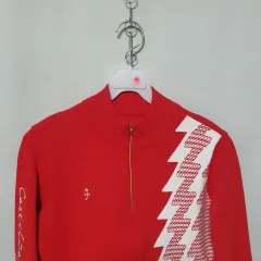H41 CASTELBAJAC レディース ゴルフ ハーフジップ ニットTシャツ 90