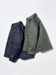 UNIQLO ANYA HINDMARCH ユニクロ アニヤハインドマーチ パフテックシャツジャケット ダウンジャケット ダウン パフテックダウン パフテックジャケット パフテックダウンジャケット パフテック ネイビー オリーブ XS S M L XL