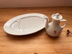 ★他の商品と合わせて購入でお買得になります!コメント下さい★国産　美濃焼　業務用　餃子皿とセット　たれ　醤油さし　餃子用