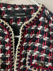 ザラ ツイード ジャケット xs