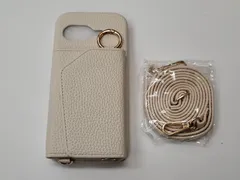 ★Pixel 9A ケース 手帳型 グーグルピクセル 9A ショルダー pixel9a ショルダーケース 肩掛け 斜め掛け 小銭 可愛い 調節可能なショルダーストラップ 耐衝撃 化粧鏡付き カード収納 取り外[パールホワイト]