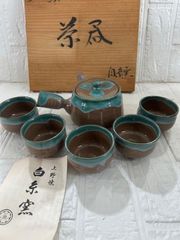 茶器揃 急須 湯呑5客 木箱付 - メルカリ