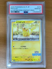 PSA10 ピカチュウ プロモ 242/SV-P イラストレーションコンテスト 2024 ポケモンカードゲーム ポケカ ポケモン