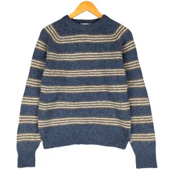 古着 マックレガー McGREGOR ボーダー柄 ウールニットセーター メンズL相当 ヴィンテージ/eaa601176