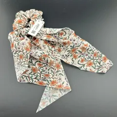 【新品】定価1650円 ヘアアクセサリー ヘアゴム シュシュ 花柄 キレイ レディース 可愛い◆