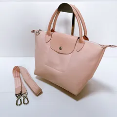 ロンシャン　バッグ　2way プリアージュ　ショルダーバッグ　ハンドバッグ　ピンク　汚れあり(特に内側) 中古品　管理番号KKVNRA4431