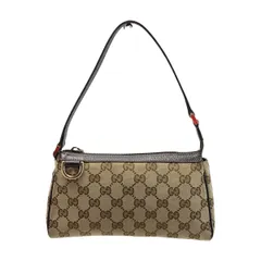 ☆☆GUCCI グッチ GGキャンバス ワンショルダーバッグ 145750 ブラウン キャンバス×レザー ハンドバッグ