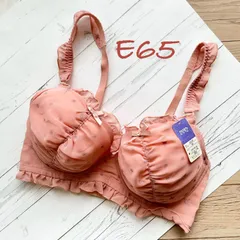 ピンク地に星柄ブラジャー（E65）　T195