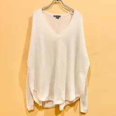 カシミヤ100% VINCE. ニットセーター Vネック オフホワイト サイズXS オーバーサイズ【送料込み】のサムネイル