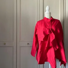 @ センソユニコ 萌 モユル MOYURU ブラウス シャツ SENSOUNICO Mサイズ 38 9号　赤　RED　レッド　朱色　ブラウス シャツ トップス　blouse　shirt　Topsのサムネイル