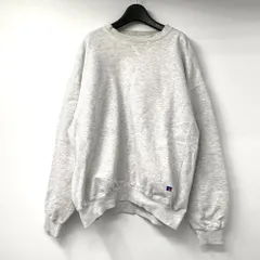 【中古】▲袖破れ 汚れ 90s RUSSELL ATHLETIC 前V SWEAT サイズXL グレー スウェット ラッセルアスレチック[17]