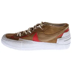 NIKE (ナイキ) ×SACAI BLAZER LOW BRITISH TAN サカイ ブレーザー ブリティッシュ タン ローカットスニーカー ホワイト/ブラウン US9.5/27.5cm DD1877-200
