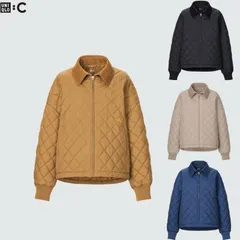 UNIQLO C ユニクロ C ウォームパデットブルゾン パフテックブルゾン パフテックダウン パフテック ダウン ダウンジャケット キルティング ブラウン ベージュ ブルー ネイビー ブラック XS S M L