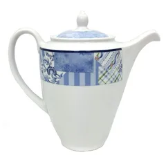 WEDGWOOD ウェッジウッド HOME INDIGO インディゴ コーヒーポット ティーポット 廃盤品 食器 未使用 aq4962