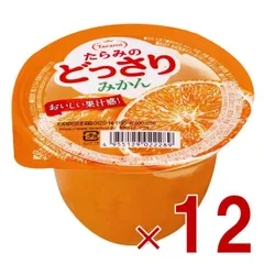 たらみ たらみのどっさり みかんゼリー 230g ゼリー オレンジ フルーツ お菓子 おやつ 12個のサムネイル