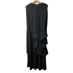 RIM.ARK(リムアーク) ワンピース サイズ36 S レディース美品  - 黒 クルーネック/ノースリーブ/マキシ丈