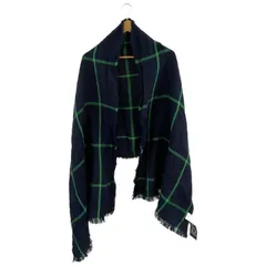 Plaidie ★ ① リネンストール レディース ネイビー ー