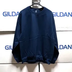 新品未使用 GILDAN ギルダン セットイン トレーナー ネイビー XS,S,M,L,XLサイズ 紺色 8.0oz NAVY 無地 裏起毛 長袖 クルーネック スウェット スエット セットアップ セットイン ミリタリー