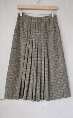 冬 プリーツ チェック柄スカート 新品