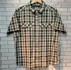 MOUNTAIN HARDWEAR マウンテン ハードウェア 半袖シャツ サイズM 緑/グレー/ホワイト アウトドア