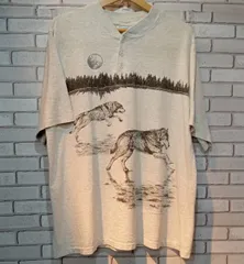 その他 USA製 ウルフ ALL SPORTS 半袖Tシャツ サイズXL ホワイトグレー