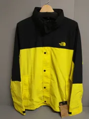 THE NORTH FACE ザ ノース フェイス Hydrena Wind Jacket ナイロン NP21835 レモン × ブラック イエロー Lサイズ アウトドア