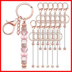 【即発送】メタルバーチェーン 12個セット DIYキーホルダー製品 手芸用品 キーホルダー金具 パーツ キーリング [RICISUNG] ハンドメイド アクセサリー