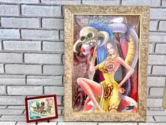 【W3-39】◇ ワンピース パズル　額縁入り完成品　2点まとめ売りセット