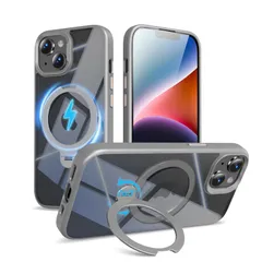 アイホン14用携帯ケース 全面保護 隠し収納式 米軍MIL規格 耐衝撃 アイホン13用カバー いphone14用 マグネット搭載 縦横両対応 magsafe スマホケース ケース ケース いphone13用 軽量 ワイヤレス充電対応 スタンド付き 滑り止め リ