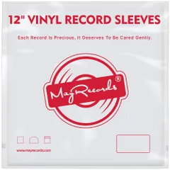 見開きジャケ用アウタースリープ 厚み0.17mm 12インチLPレコード外袋 30枚セット オープン開口式 MayRecords