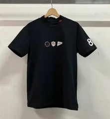 PEARLY GATES パーリーゲイツ半袖Tシャツ 053-3267701 ハイネック ロゴ ゴルフウェア サイズ6 ブラック 日本製