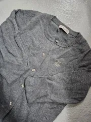 メゾピアノ リボンボタン ニットカーディガン 150