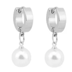 ピアス イヤリング 真珠パール調 両耳用2つ入り イヤークリップ ステンレス素材 (ピアス) [ピアス]