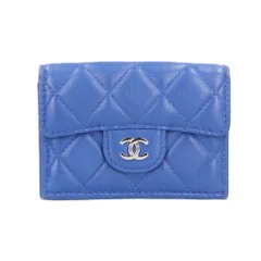 シャネル マトラッセ 三つ折り財布 ラムスキン レディース  CHANEL  中古 シャネル