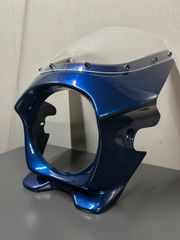 Z650RS 専用設計 日本製 ビキニカウル メタリックオーシャンブルー 純正色 ショートスクリーン クリア マウントボルト ボルト類一式付属