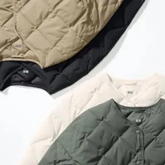 UNIQLO ユニクロ パフテックリラックスジャケット ダウン ダウンジャケット キルティング ナチュラル ブラック ベージュ オリーブ カーキ XS S M L