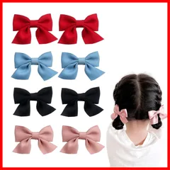 【即発送】結婚式会 発表 誕生日 卒園式 女の子 子供 可愛い 髪留め 浴衣 かわいい ヘアピン ヘアクリップ 洋服 ヘアアクセサリー 蝶結び【8個セット】クリップ 髪飾り