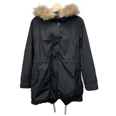23区(ニジュウサンク) コート サイズ46 XL レディース - 黒 長袖/ファー/インナーダウン(取り外し可)/冬/秋