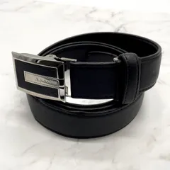 Aquascutum アクアスキュータム レザー 革 ベルト メンズ ビジネス ダークブラウン 濃茶のサムネイル