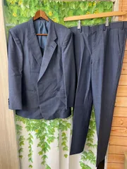 【中古品】 メンズ スーツ セットアップ ジャケット & パンツ ビジネス スーツ 現状品