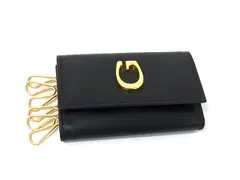 GUCCI グッチ 033 2031 0808 0  レザー 6連 キーケース 鍵入れ メンズ レディース ブラック系×ゴールド系 DK3353