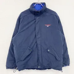 【3点以上まとめ買いで20%OFF】古着 used　90s　POLO SPORT　ポロスポーツ　ラルフローレン　リバーシブルダウンジャケット　紺　ネイビー　Lサイズ