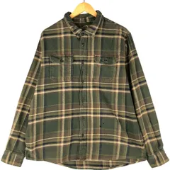 古着 オービス ORVIS 長袖 ヘビーネルチェックシャツ メンズXL相当/eaa601235