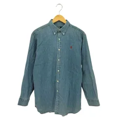 ポロバイラルフローレン Polo by RALPH LAUREN デニムシャンブレー ボタンダウン長袖シャツ レディース  170