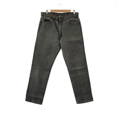 【中古】Levi's 90s USA製 505 先染めブラック w35[66]