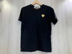 夏 PLAY COMME des GARCONS プレイ コムデギャルソン 半袖Tシャツ AZ-T216 ゴールドハート S ブラック